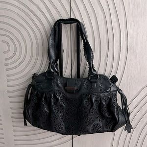 Salvatore Ferragamo perforated shoulder bag